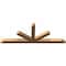 Ekena Millwork Saratoga Timber Gable Bracket, Western Red Cedar, 108"W x 40"H x 5 1/2"D x 5 1/2"F, 9/12 Pitch GBW108X40X0606SAR00SWR - alternate 2